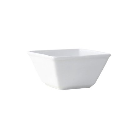 TUXTON Square Bowl 8 oz 4 in. Porcelain White - 2 Dozen GSP-040